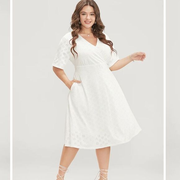 NWT BloomChic white crochet dress 26/5X - Picture 1 of 10